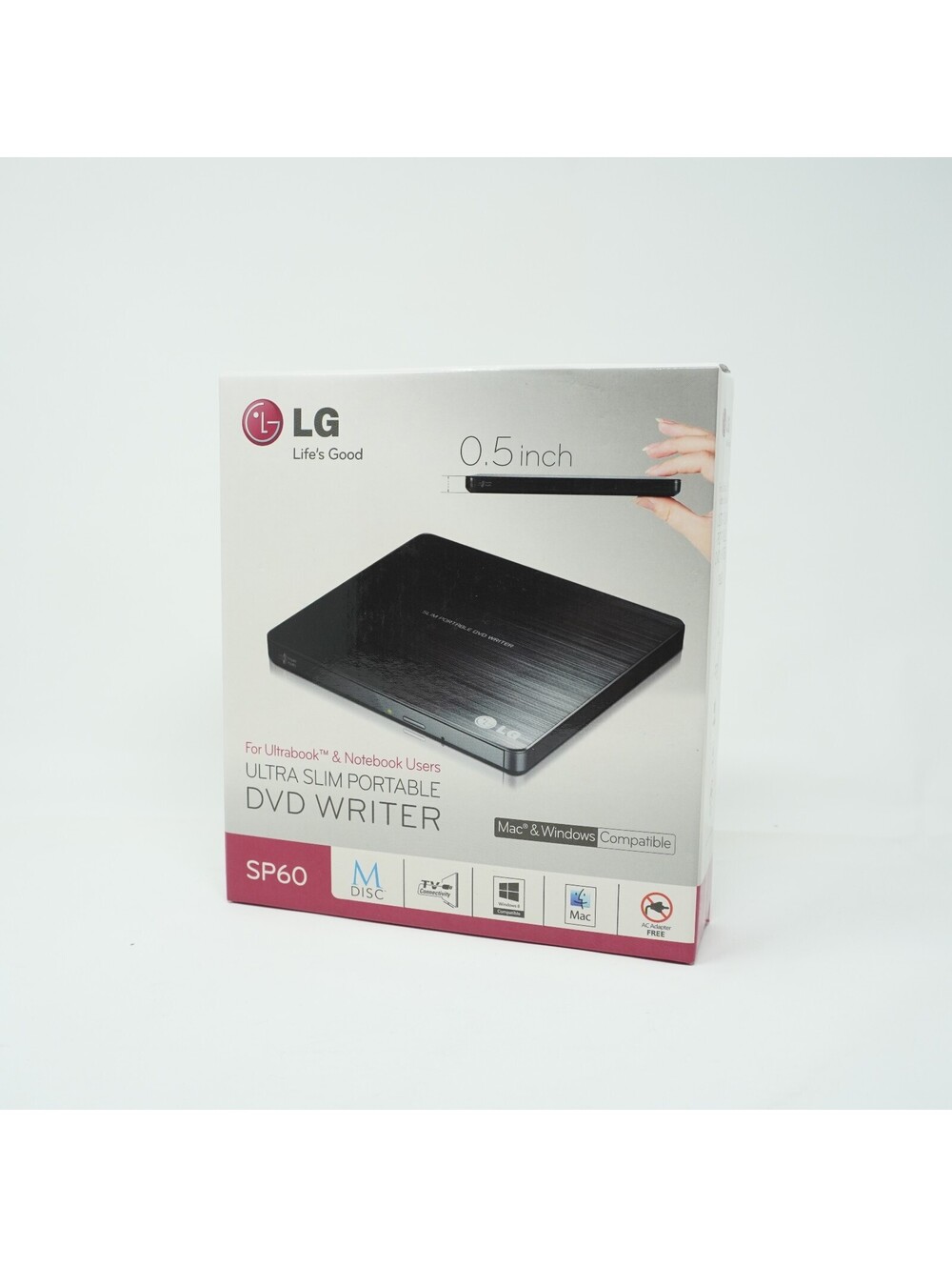 NEW LG SP60 Ultra Slim Portable DVD Writer for Ultrabook & Notebook Users